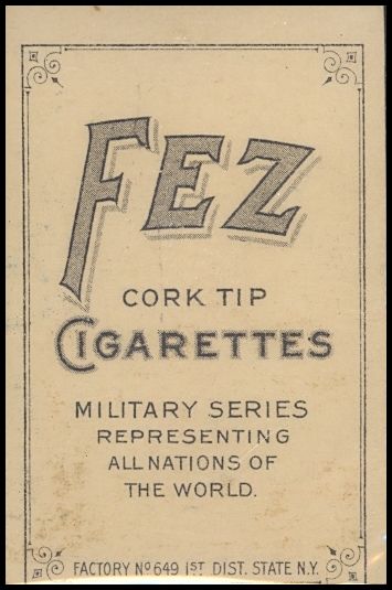 T79 Fez Cigarettes Military Series